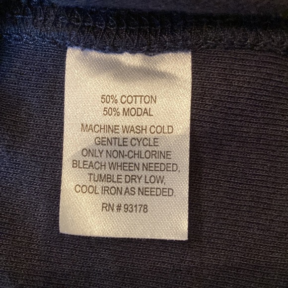 Navy drape neckline tee - Picture 5 of 5